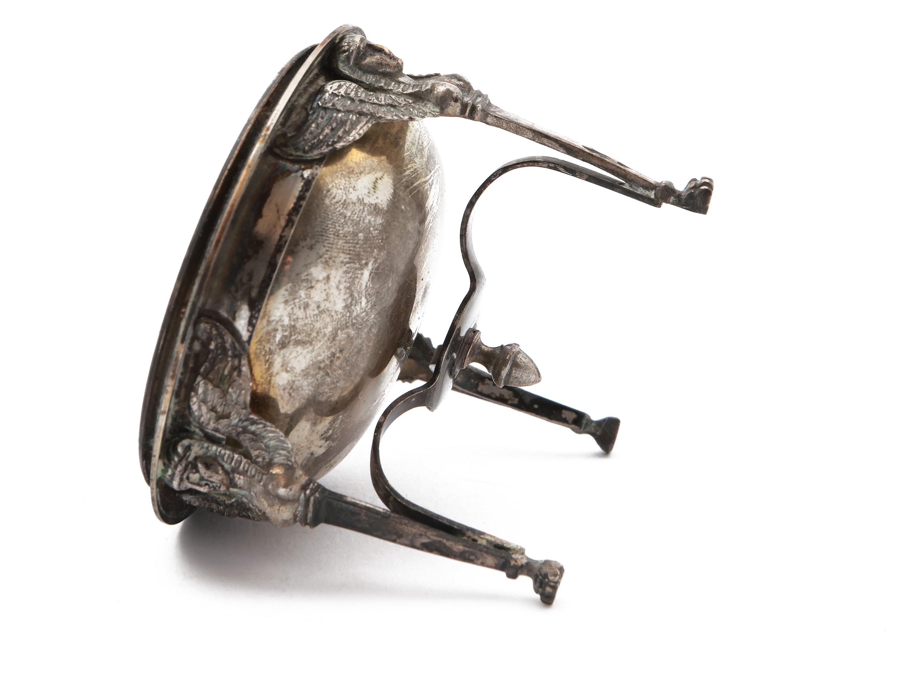 Coppia di saliere in argento "Retour d'Egypte"