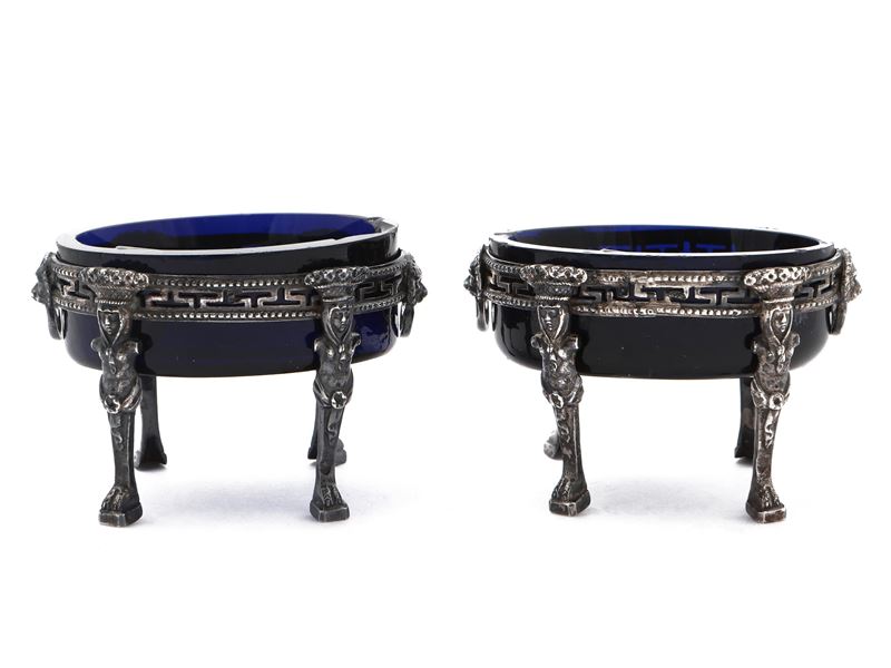 Coppia di Saliere in Argento