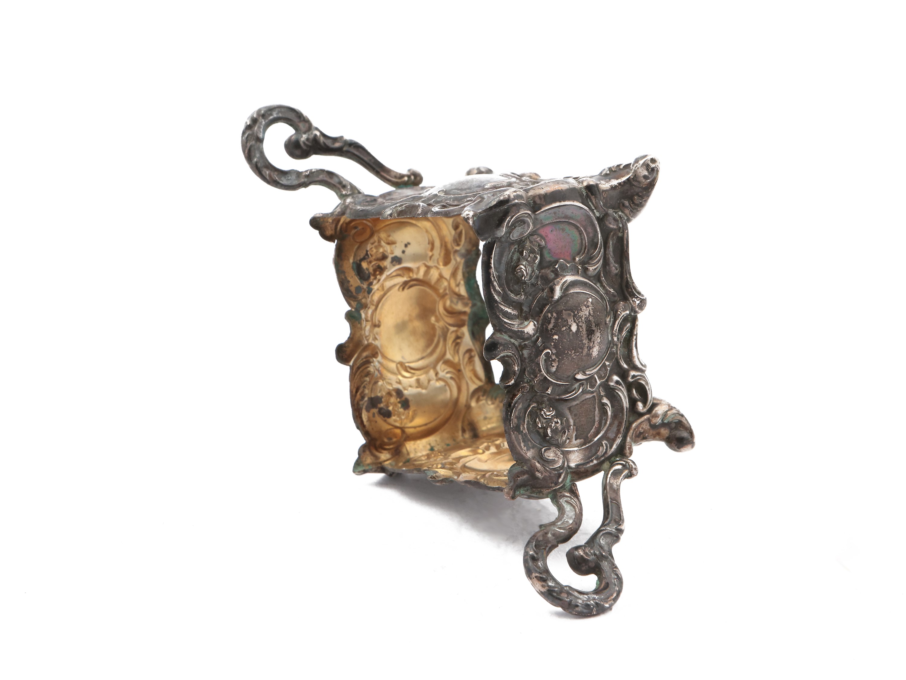 Coppia di saliere in argento, Art Nouveau