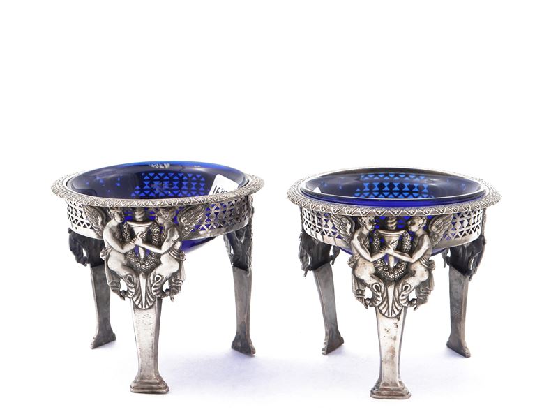Coppia di Saliere in Argento 950/1000
