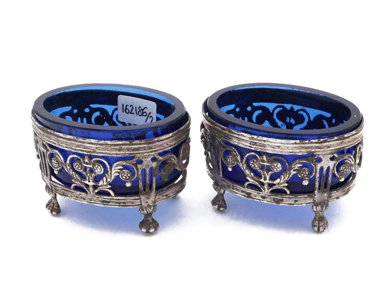 Coppia di Saliere in Argento
