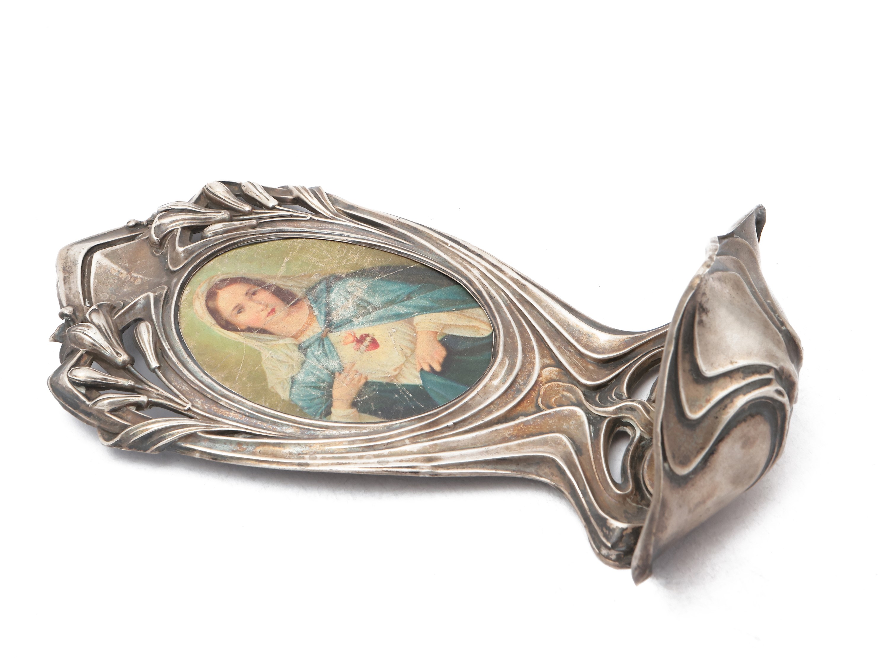 Acquasantiera Art Nouveau in Argento