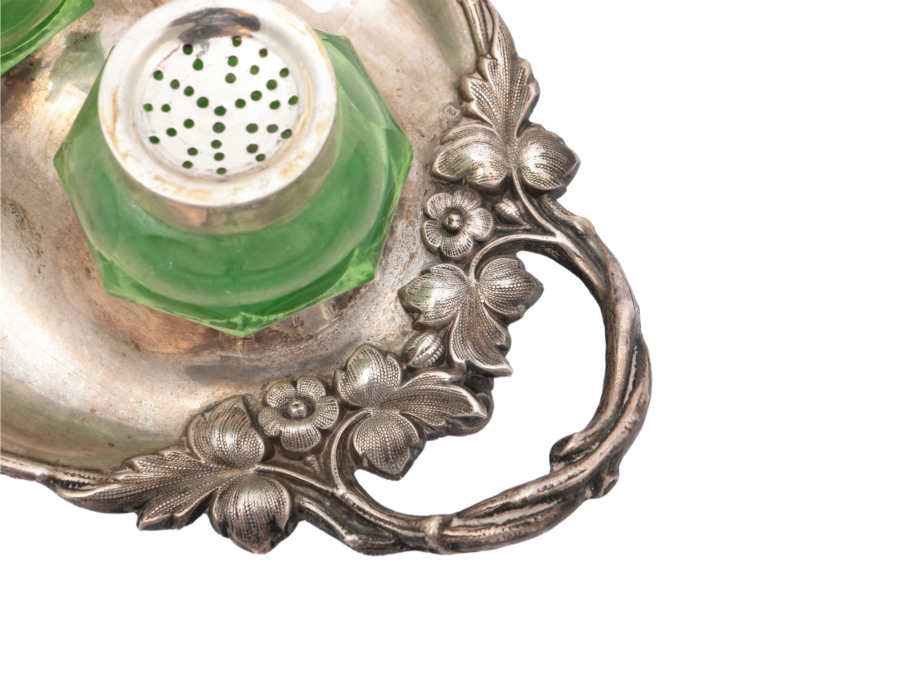 Piccolo calamaio Art Nouveau in argento