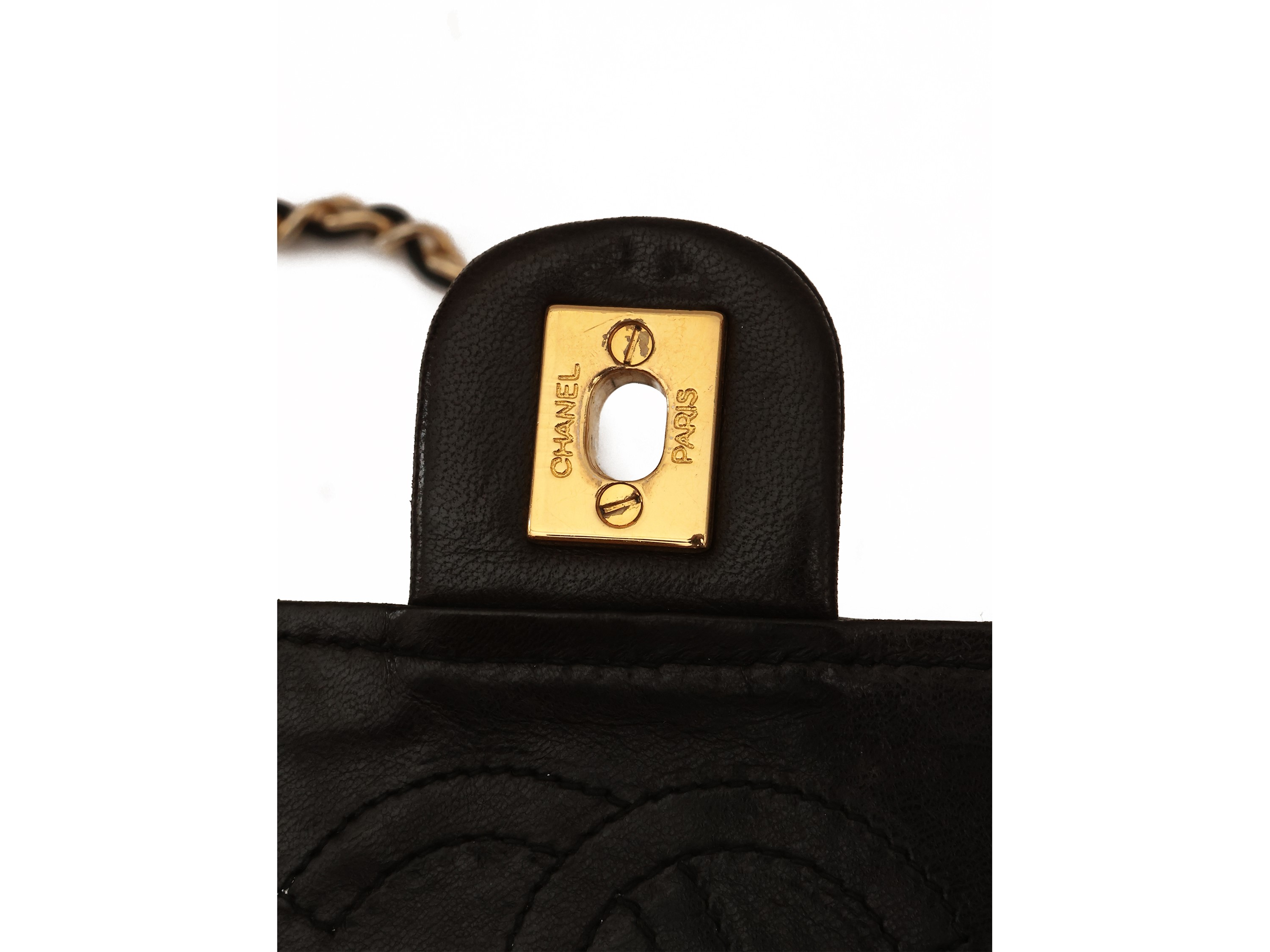 Chanel, Borsa a Tracolla in Pelle Nera Matellassè