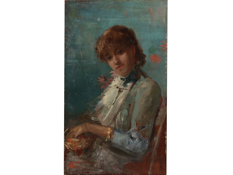 Daniele Ranzoni - Ritratto di Fanciulla
