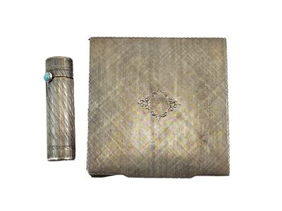 Set da Borsetta in Argento Satinato