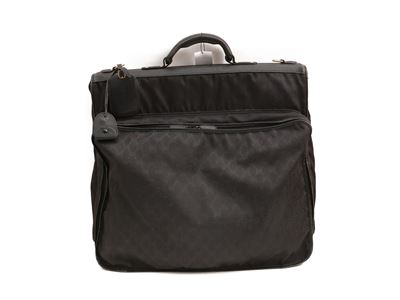 Gucci, Portabiti in Pelle e Tessuto Gg Nero