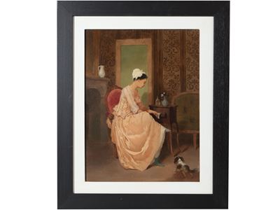 Giovane Donna alla Toelette
