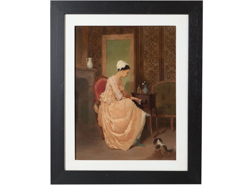 Giovane Donna alla Toelette