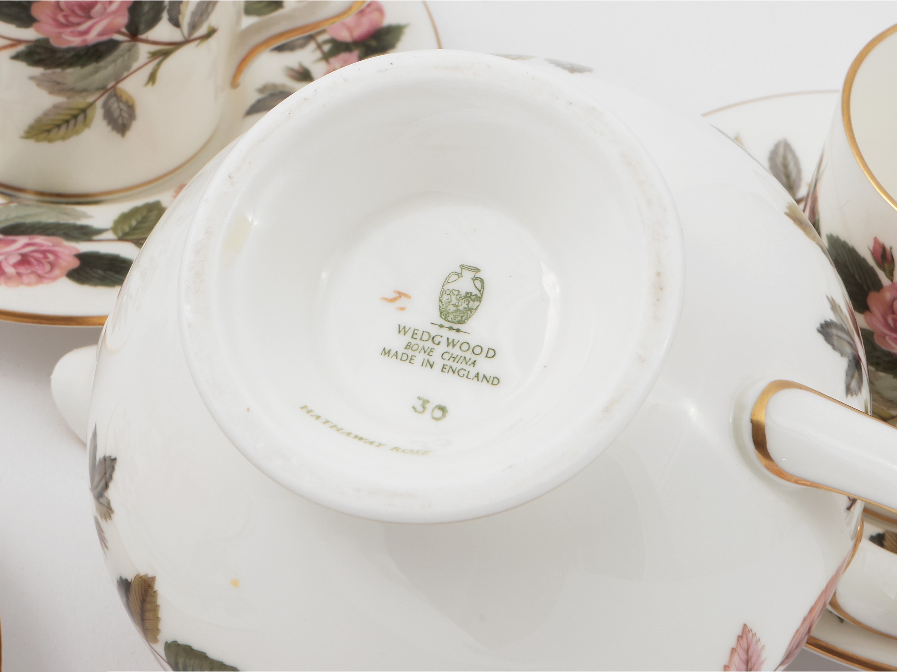 Servizio da Caffè in Porcellana, Decoro Hathaway Rose, Wedgwood
