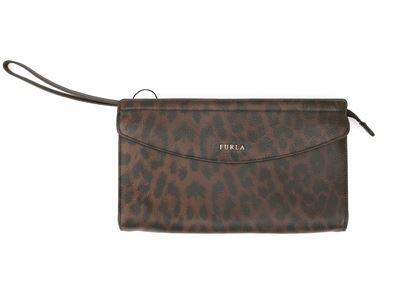 Furla, Pochette in Pelle Animalier