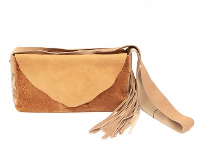 Roberto Cavalli Freedom, Borsa a Tracolla in Pelle Scamosciata