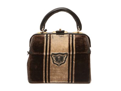 Roberta di Camerino, Bauletto in Velluto Marrone