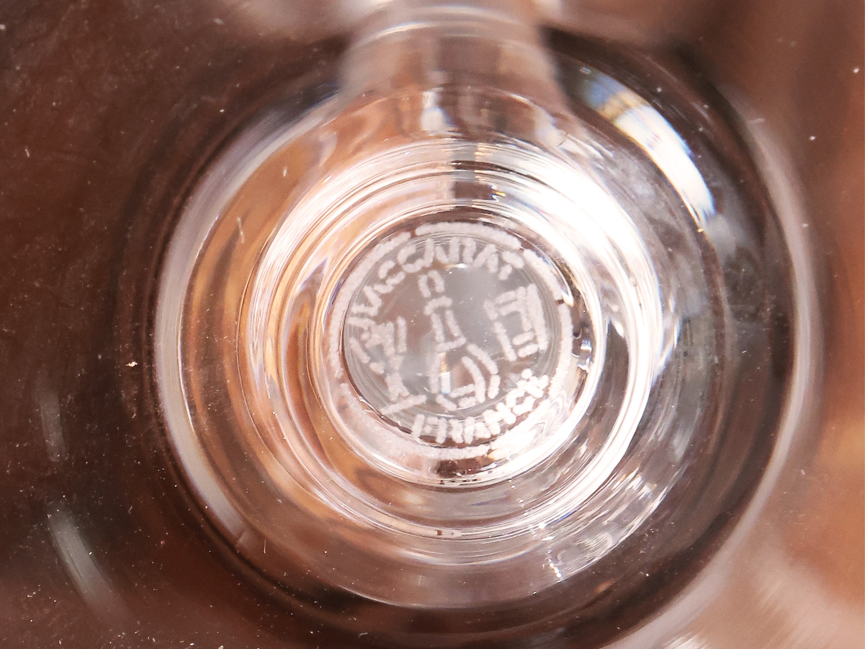 Serie di Dieci Calici in Cristallo, Modello Dom Perignon, Baccarat