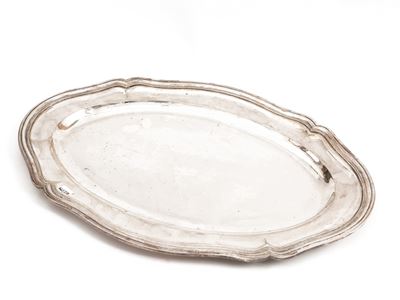 Grande Vassoio in Metallo Argentato
