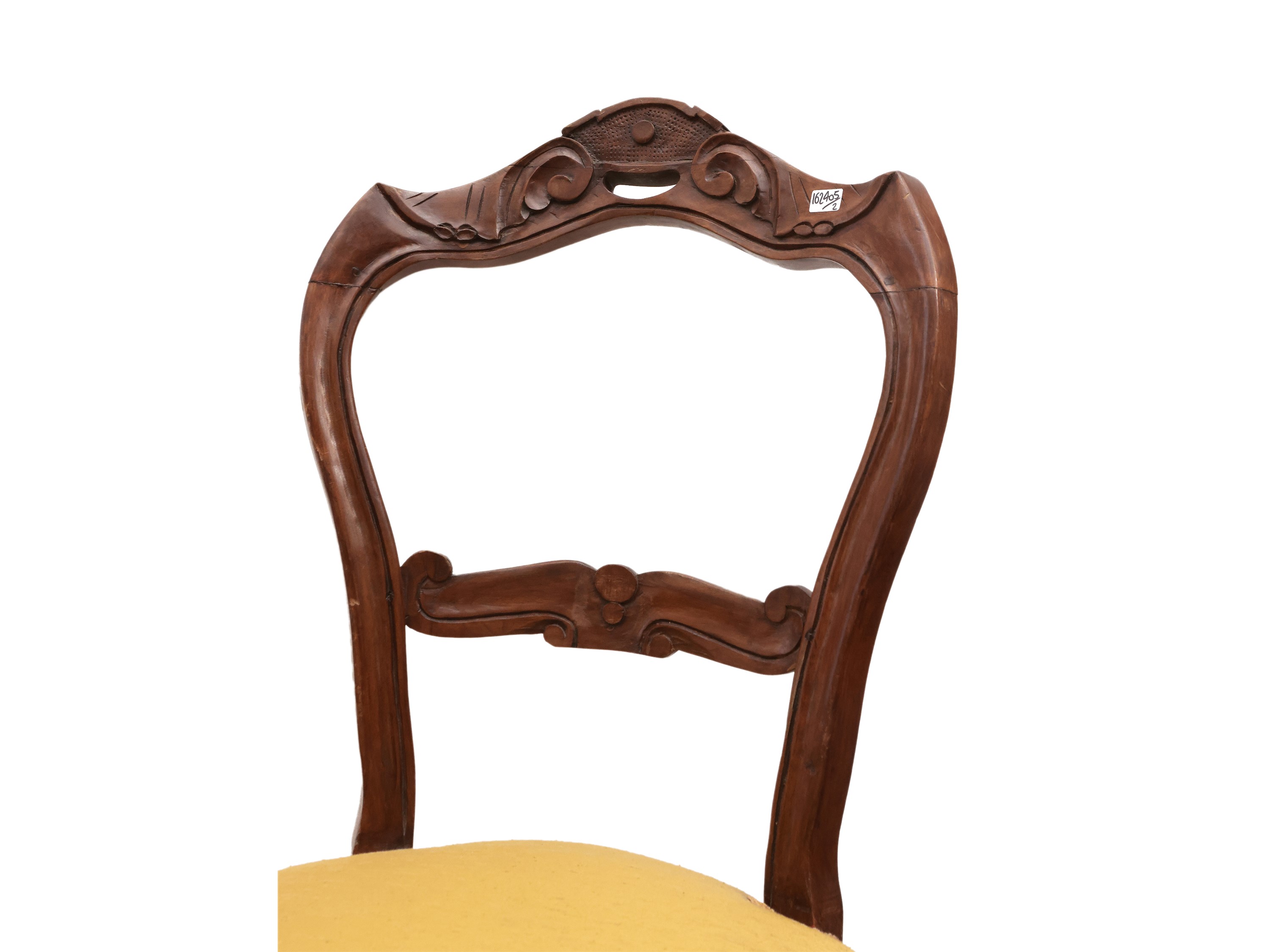 Coppia di sedie in noce