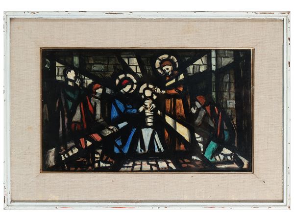 Bozzetto per il rifacimento del rosone del Duomo di Pesaro