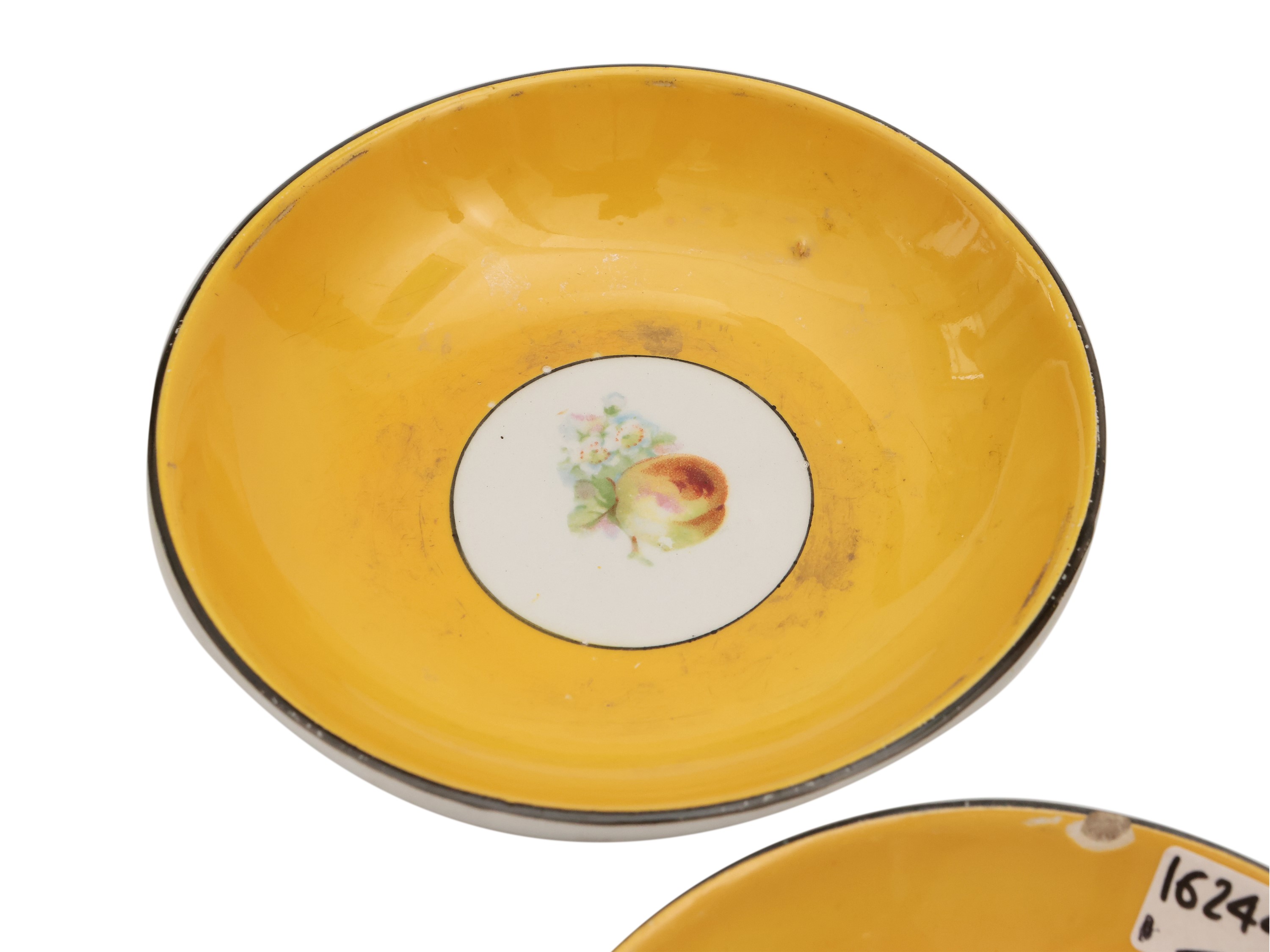 Serie di Otto Piattini in Ceramica Smaltata, Società Ceramica Lombarda