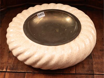 Svuotatasche in Ceramica Smaltata e Ottone, Tommaso Barbi