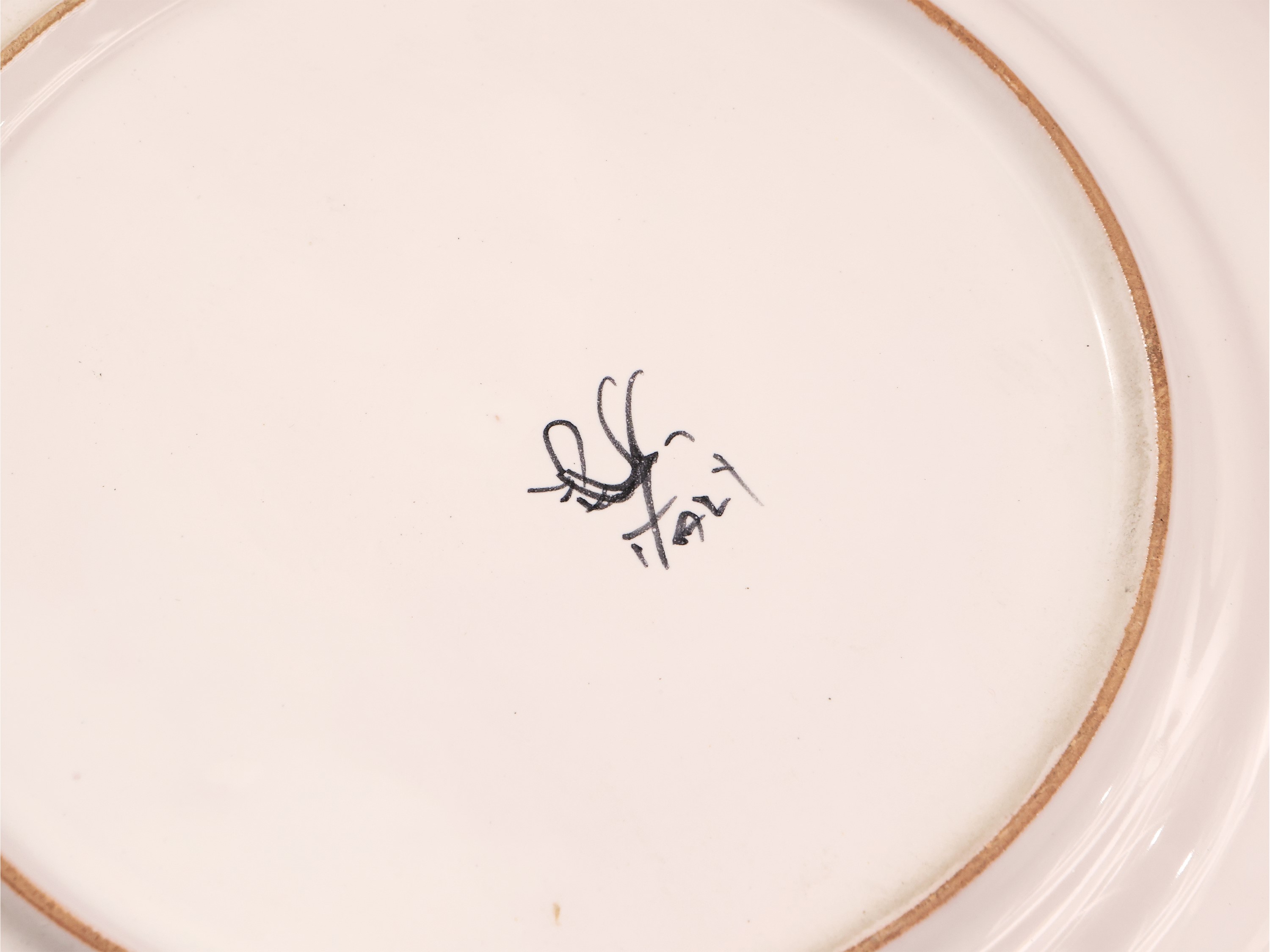 Piatto in Ceramica Smaltata, Cantagalli