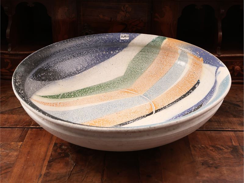 Grande Centrotavola in Ceramica, Pino Castagna, 1969