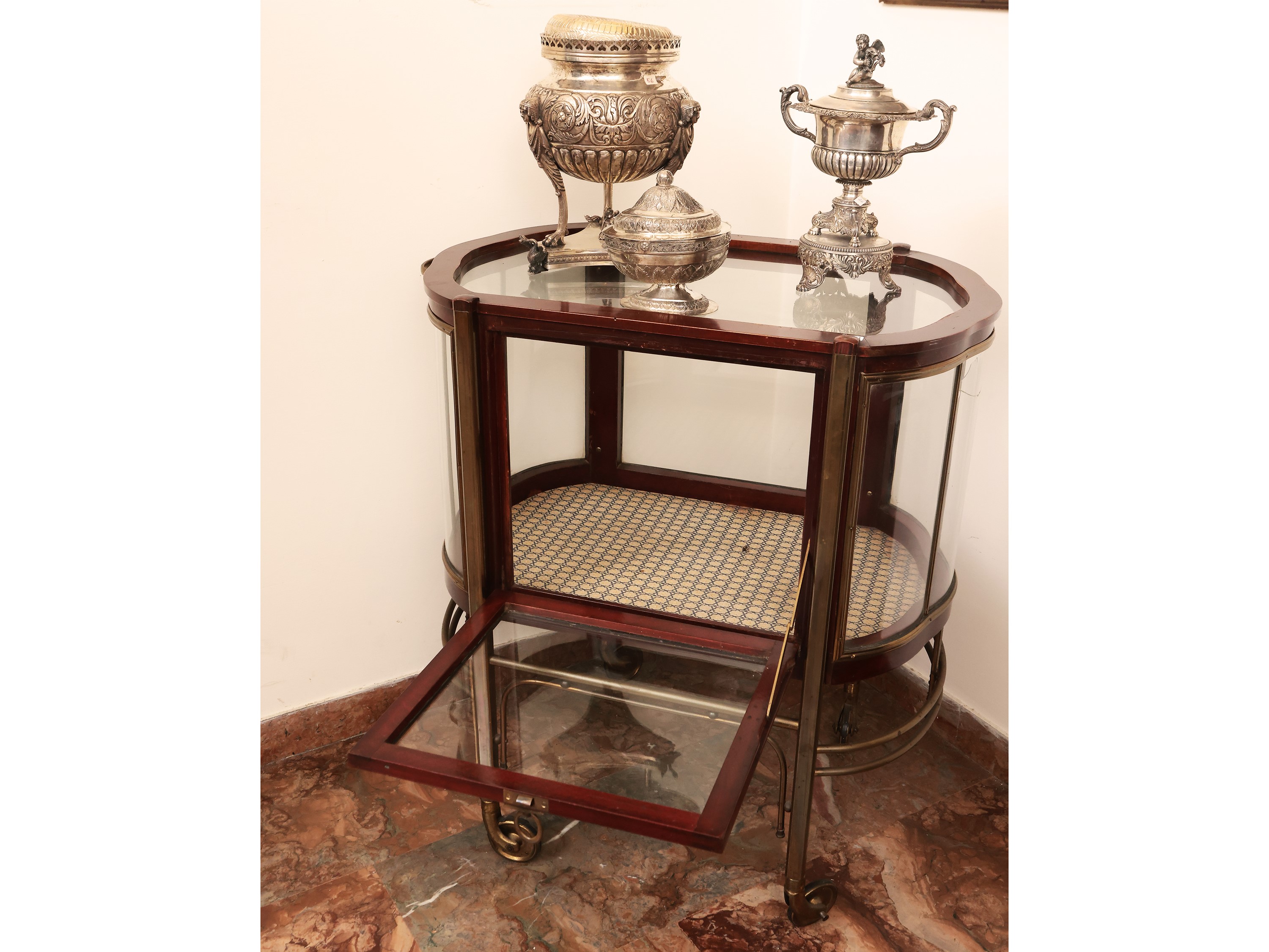 Carrello di Servizio in Mogano