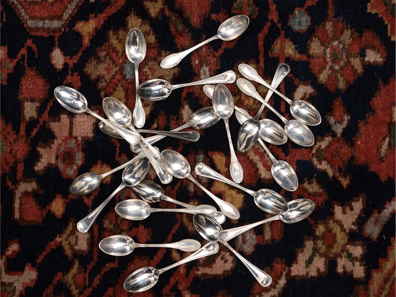 Assortimento di Cucchiaini da Caffè in Argento