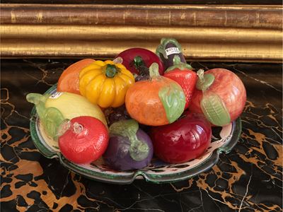 Assortimento di Frutti e Ortaggi in Vetro Soffiato Policromo