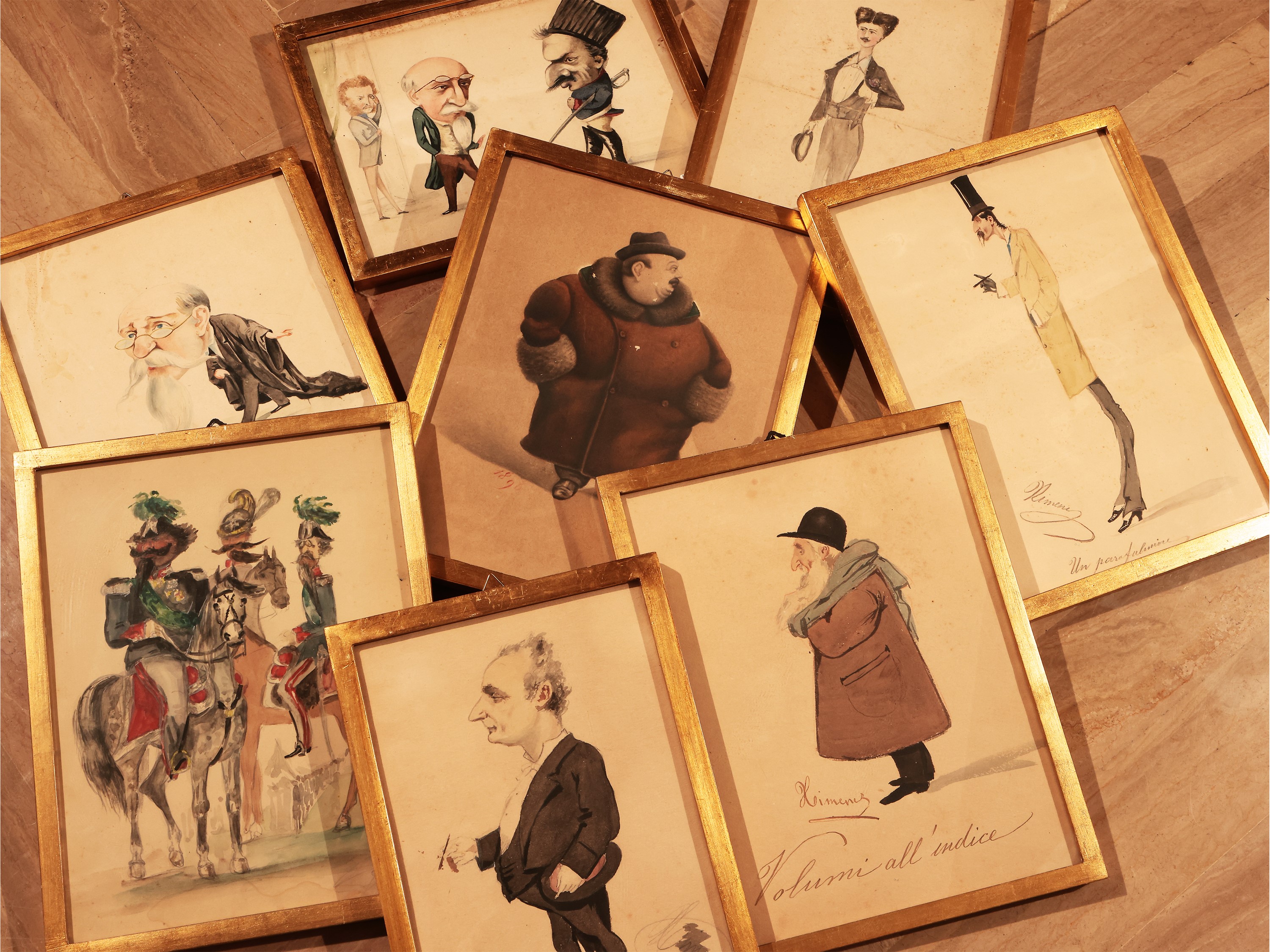 Ettore Ximenes - Serie di Sette Caricature