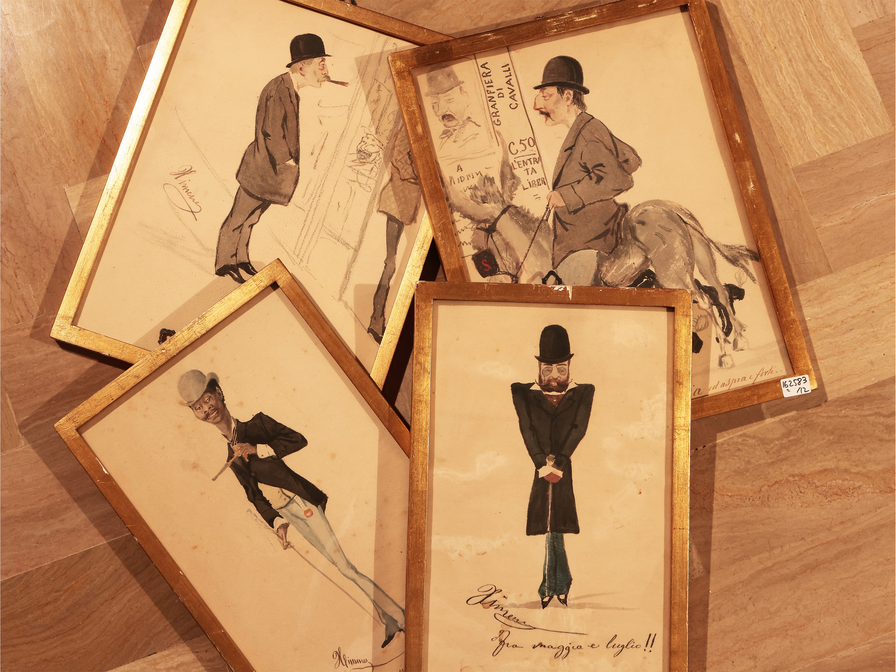 Ettore Ximenes - Serie di Sette Caricature