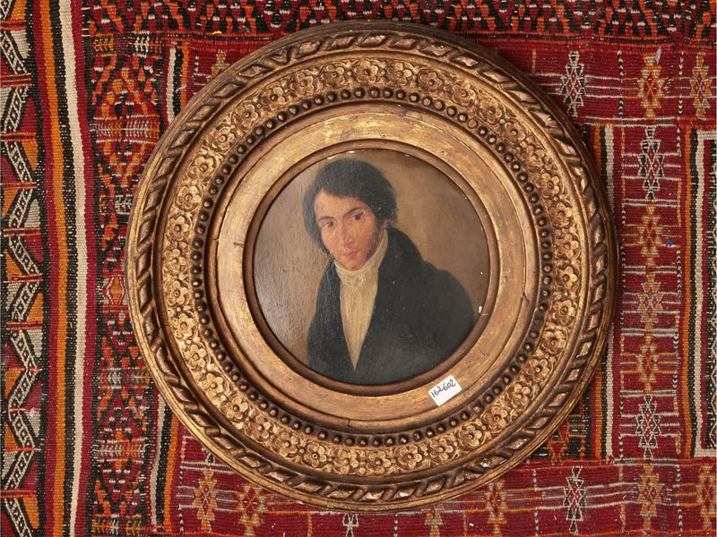 Scuola Toscana del XIX Secolo - Miniatura con Ritratto Maschile 1813