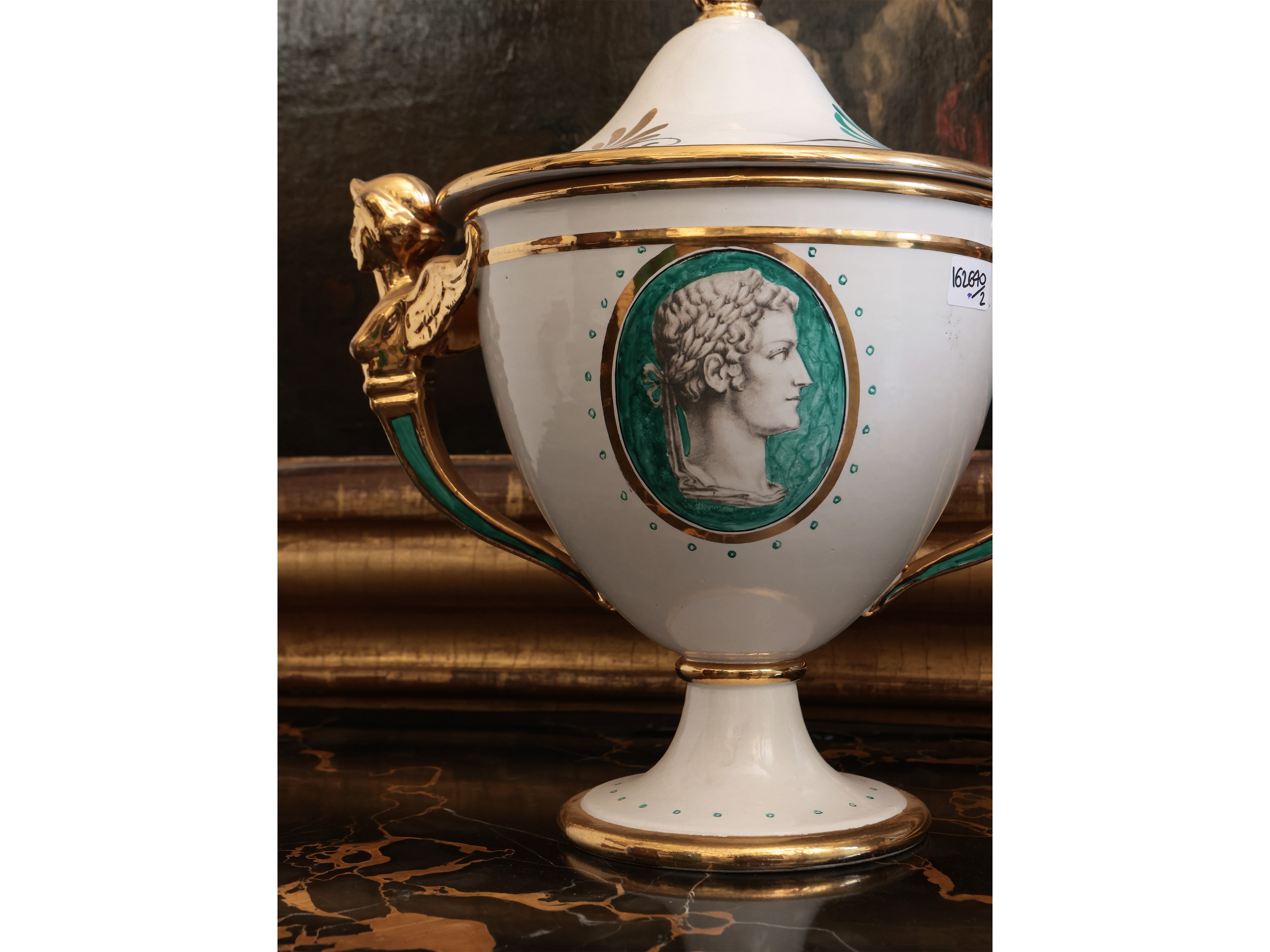 Coppia di Vasi a Potiche in Ceramica, Zaccagnini