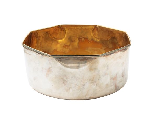 Cestino centrotavola in argento, F.lli Calegaro Padova