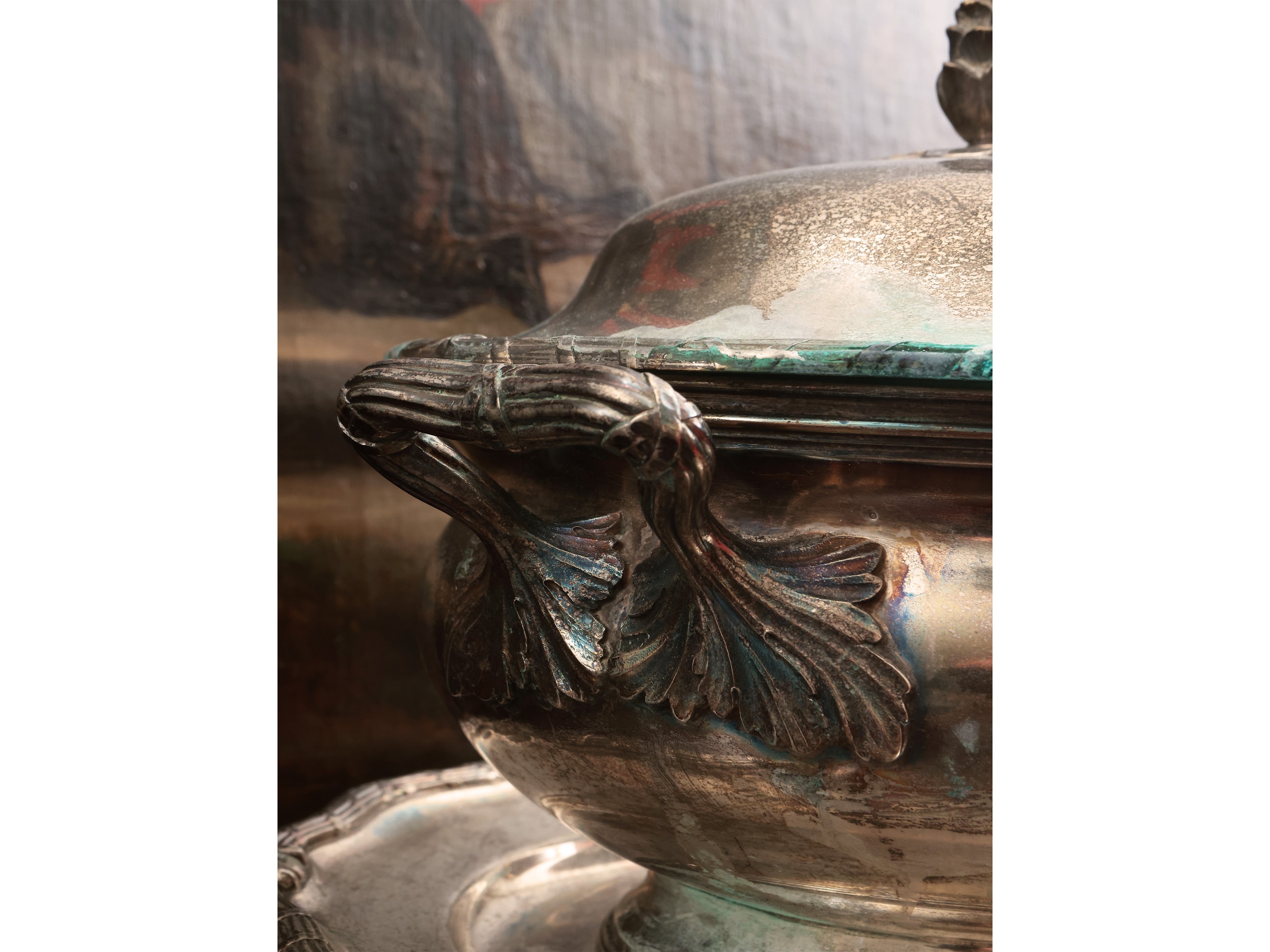 Grande zuppiera in argento, C. G. Hallberg Stoccolma