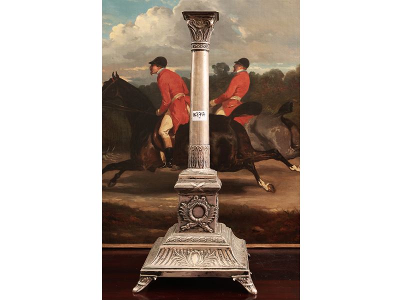 Grande candeliere in argento