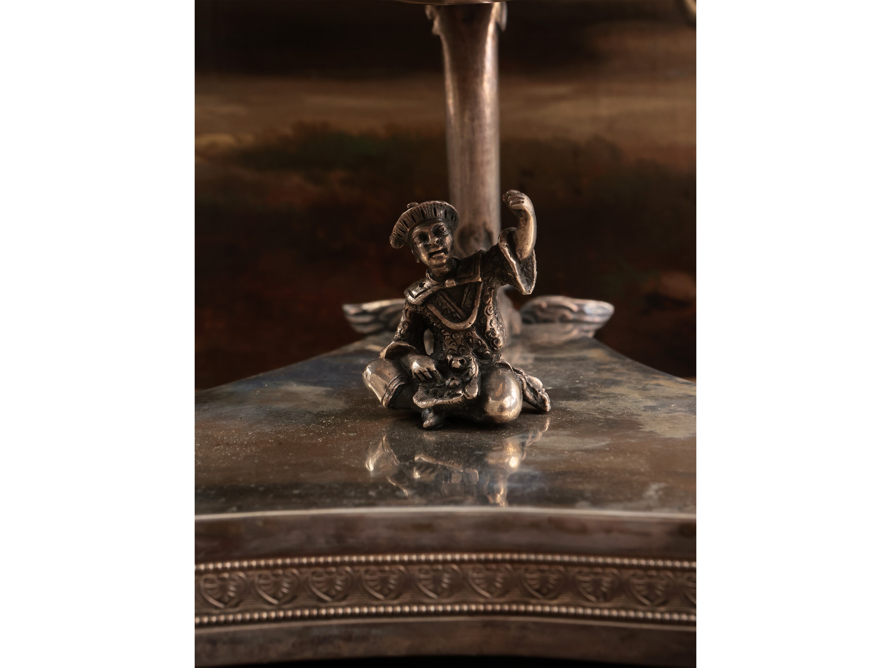 Grande bruciaprofumi incensiere in argento