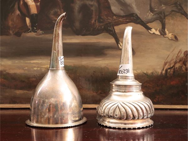 Colino ad imbuto da collezione in argento
