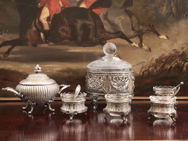 Accessori per la tavola in argento d'epoca