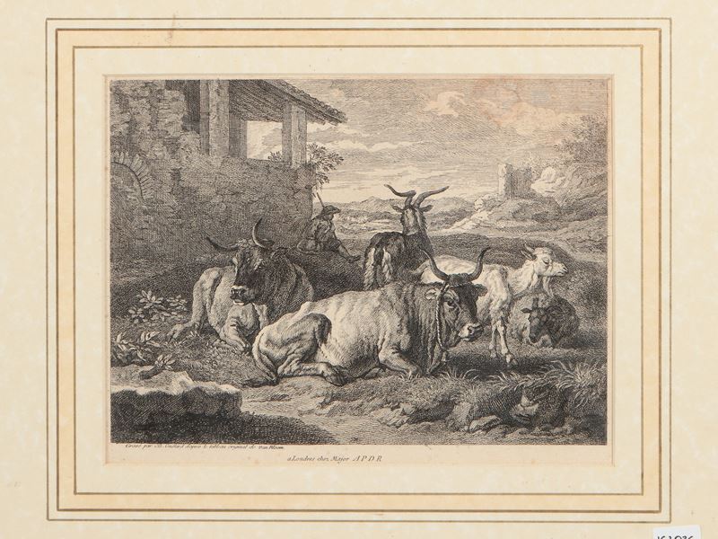 Mucche e Capre Davanti Ad una Fattoria (1735 Circa)