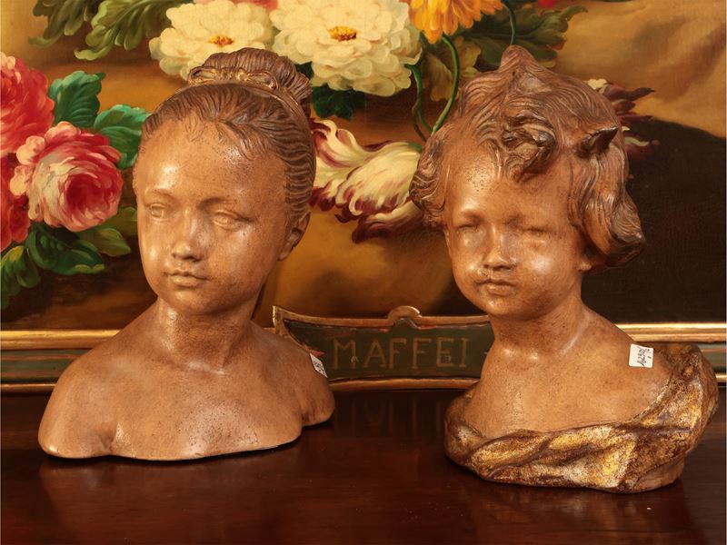 Da Jean-antoine Houdon, Busto di Marie-louise Brongniart e Busto di Fanciullo