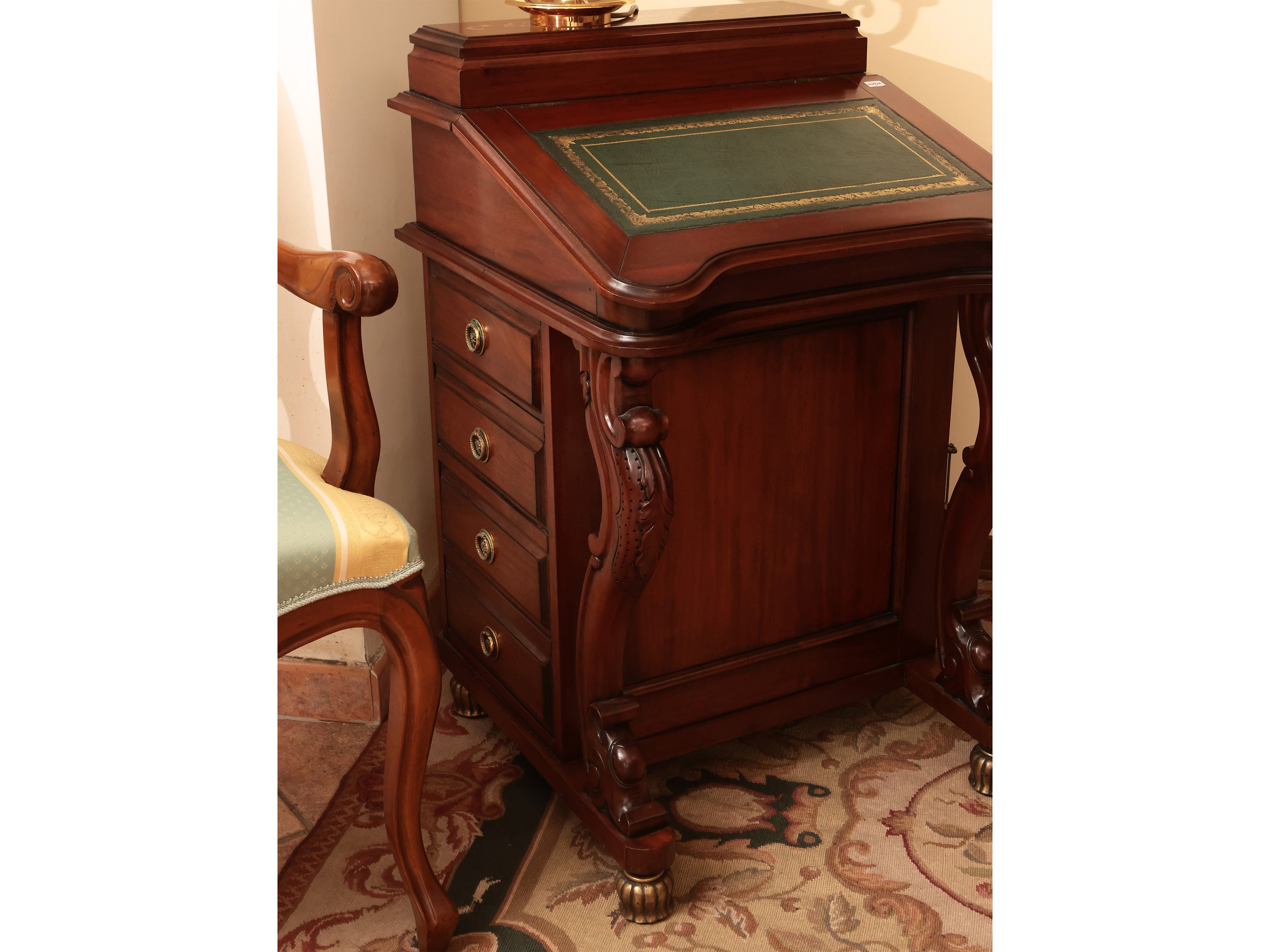 Scrittoio Davenport in satinwood