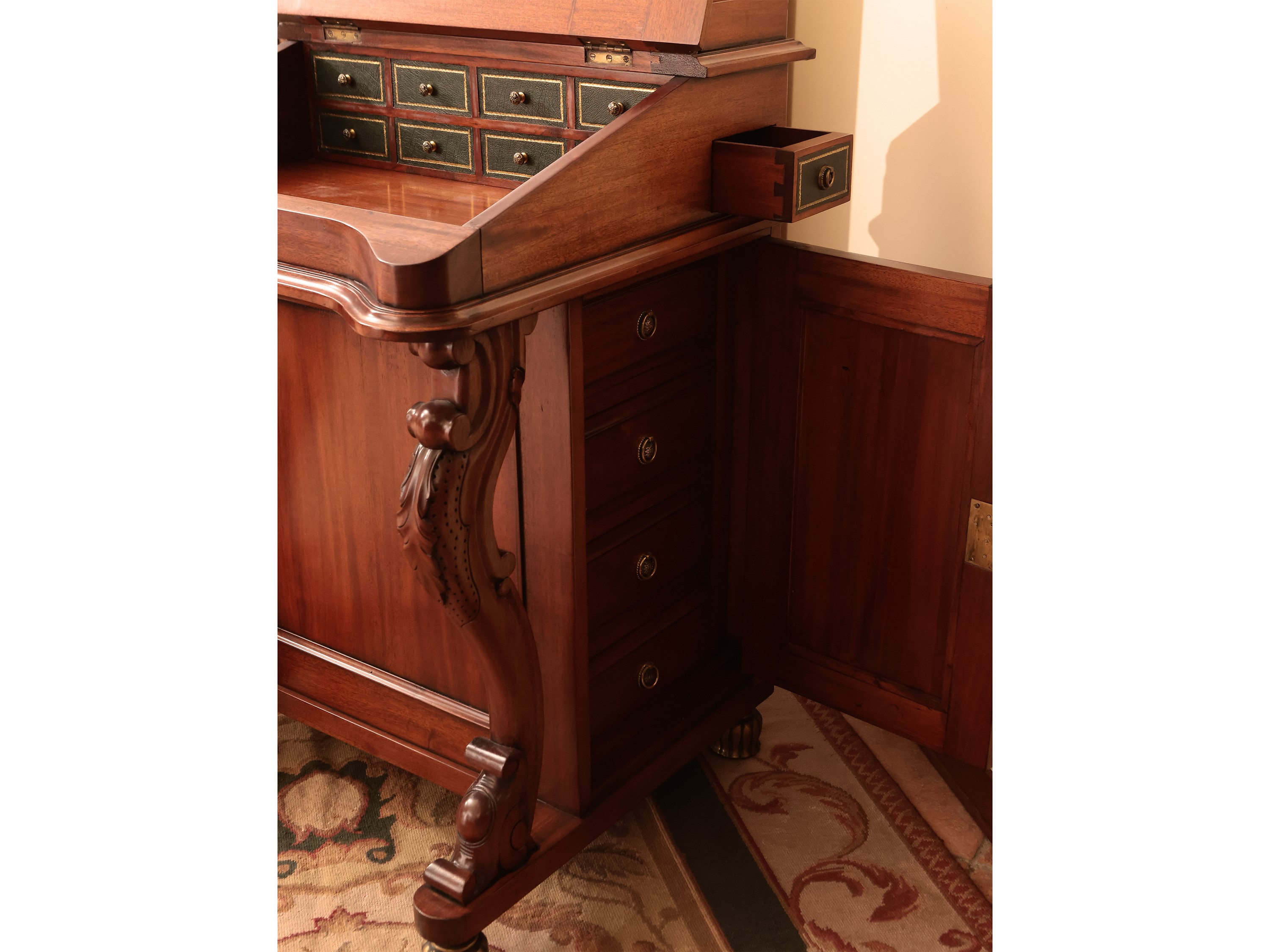 Scrittoio Davenport in satinwood