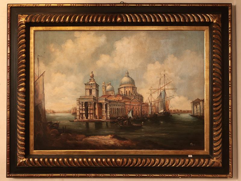Da Canaletto, Veduta del Canal Grande alla Punta della Dogana con la Chiesa della Salute
