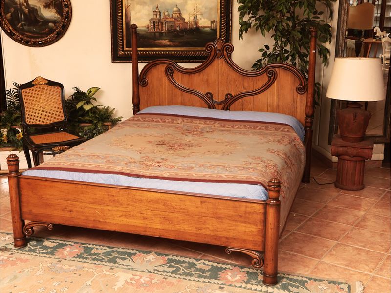 Letto Matrimoniale in Legno Tenero