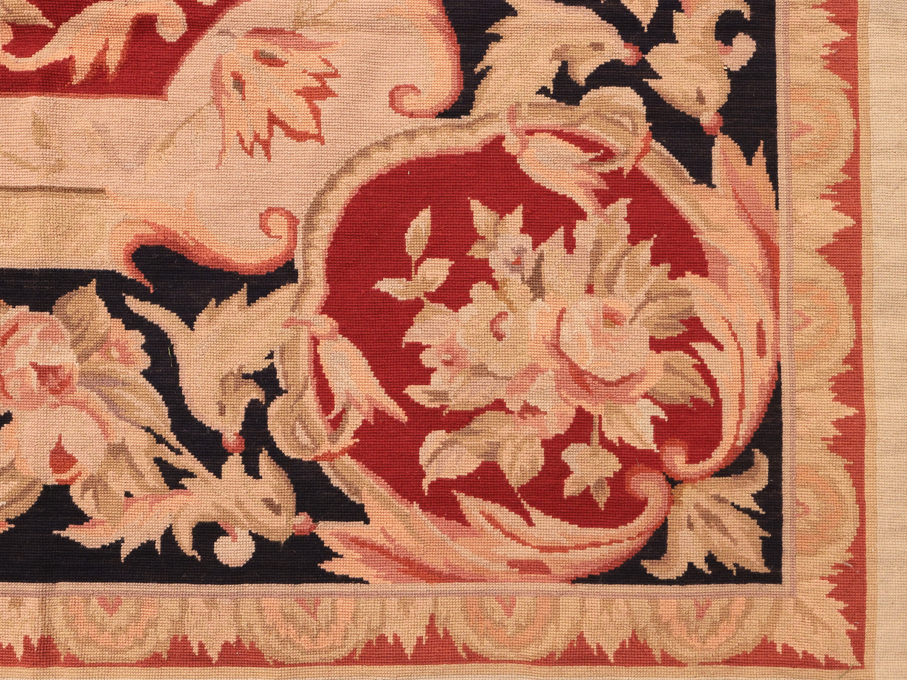 Tappeto a Piccolo Punto di Gusto Aubusson