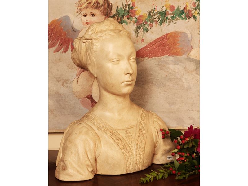 Busto Femminile in Terracotta