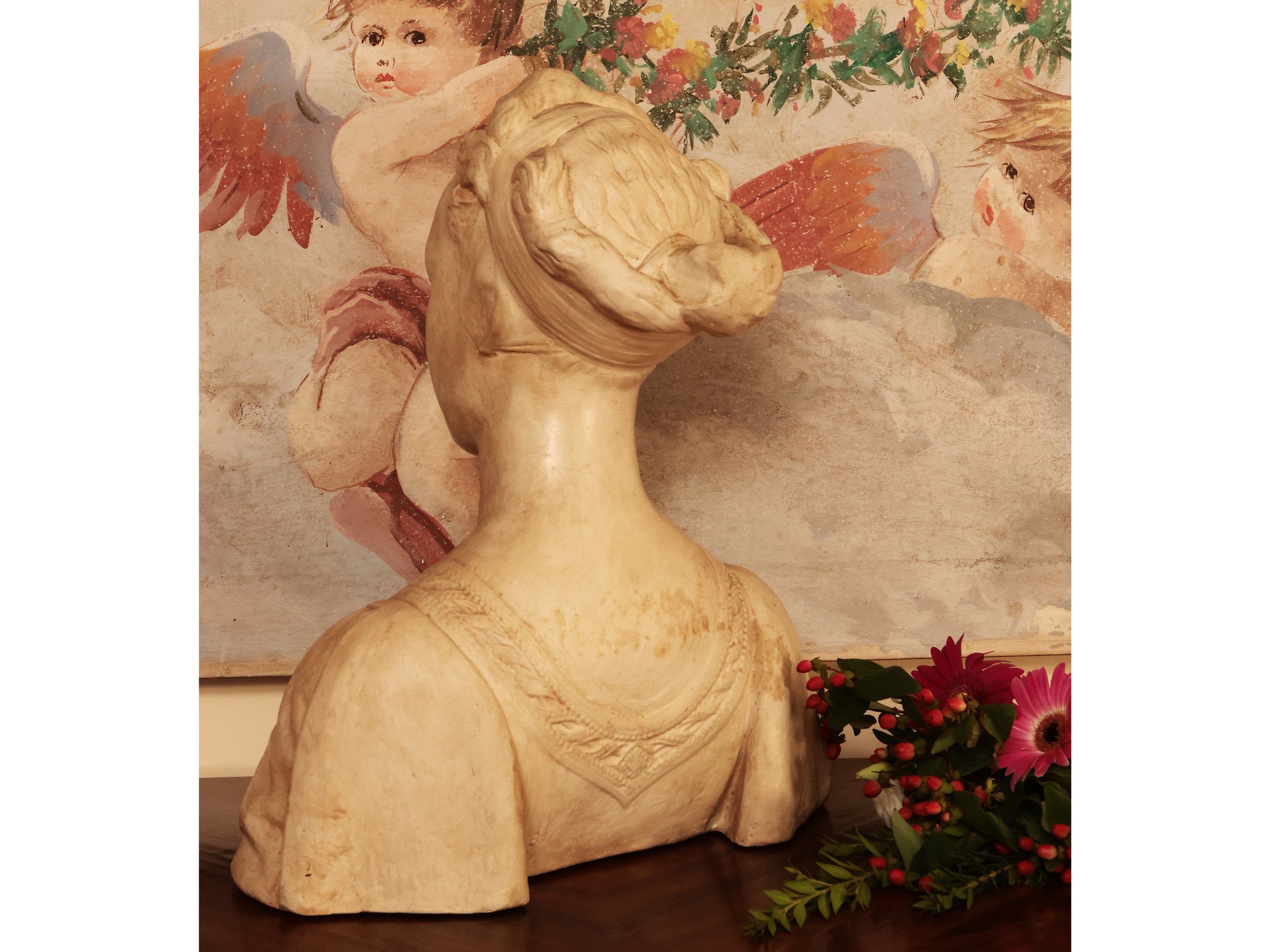 Busto Femminile in Terracotta