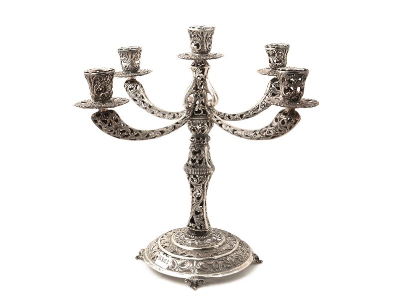 Candelabro in argento