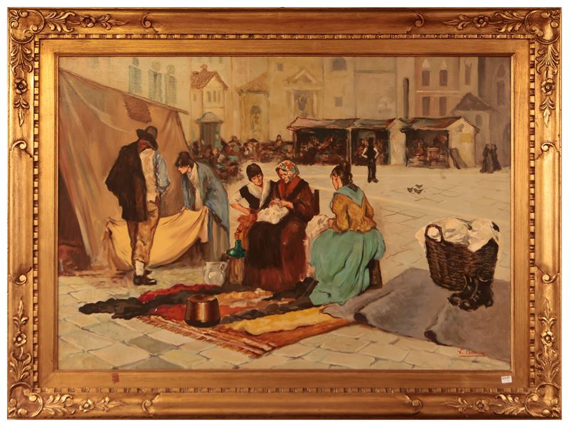 Da Giacomo Favretto, il Mercato di San Paolo