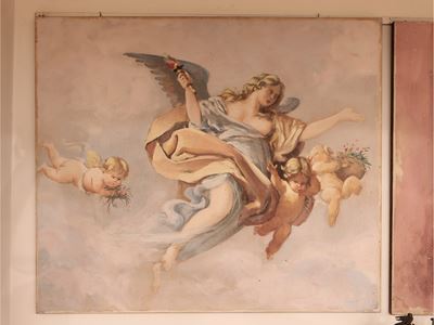 Pannello Decorativo Raffigurante Venere e Amorini